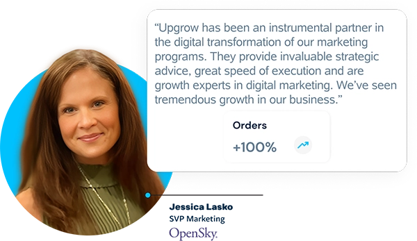 Jessica Lasko - Upgrow Client testimonial for digital marketing Jessica Lasko Upgrow Client testimonial for digital marketing